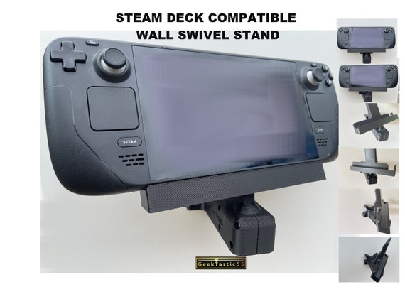 Steam Deck Compatible WALL Pro Swivel Stand / Dock. One of a Kind