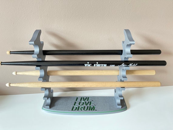 Drumstick display rack | Custom drumstick holder | drum stick storage | drummer gift | Engraved drumstick display | Custom drumstick rack