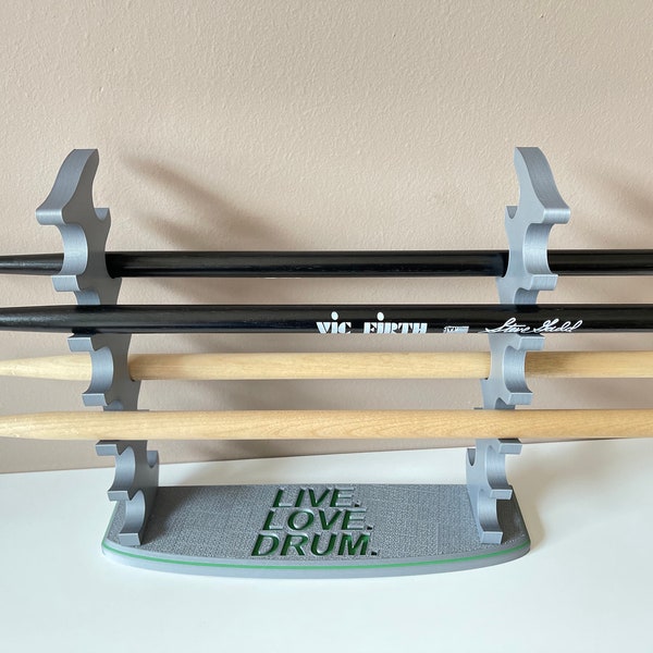 Drumstick display rack | Custom drumstick holder | drum stick storage | drummer gift | Engraved drumstick display | Custom drumstick rack