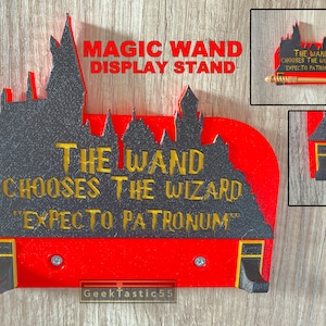 MAGIC Wand Display Stand | Single Wand Stand | Single Wand Holder | Magic Pottermore |  wand rack | Wizard Wand Holder