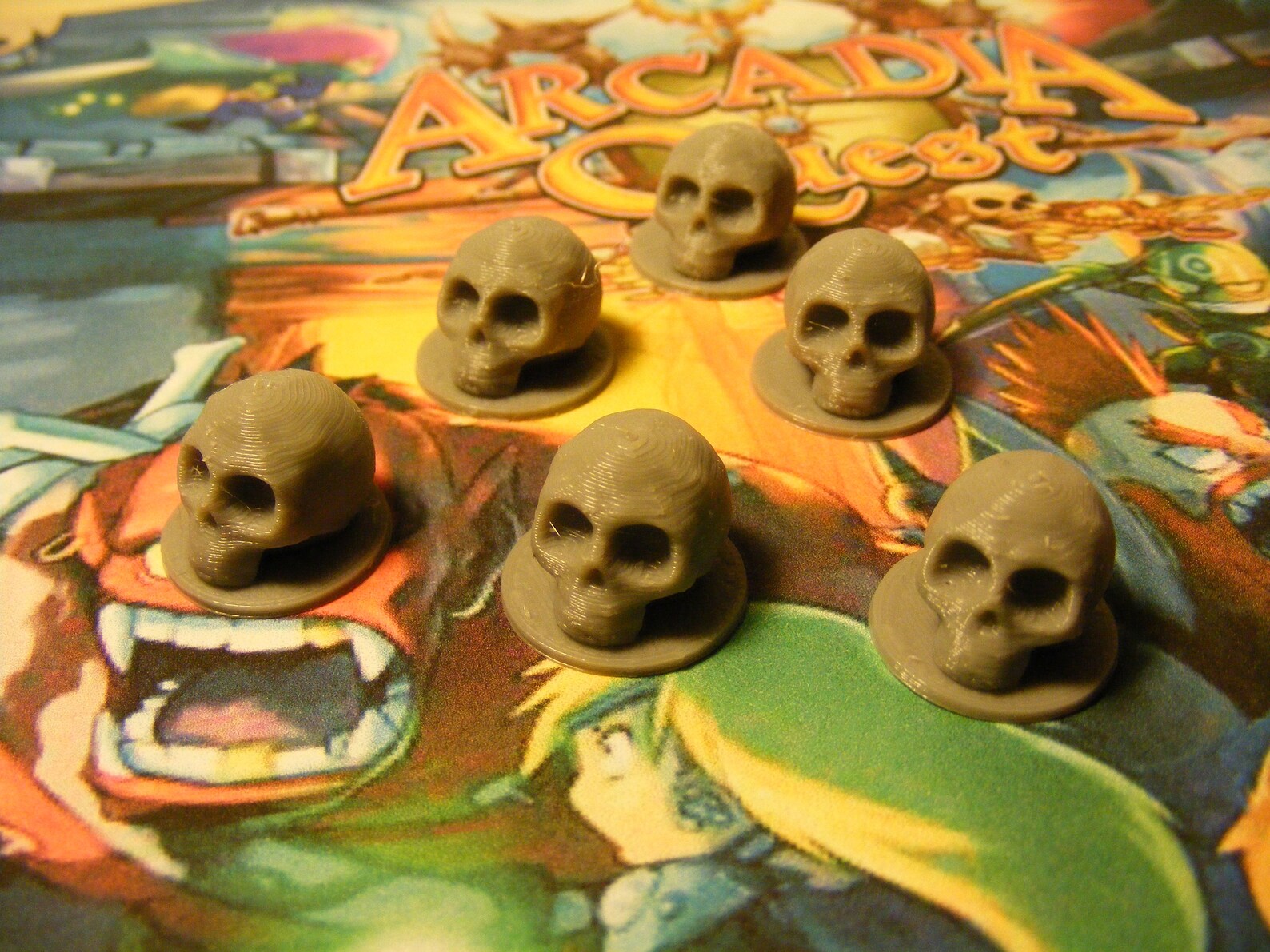 Arcadia Quest Death Tokens 24 Token Set RPG Board Game Add Etsy