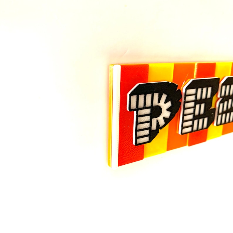 PEZ 3D Wall Sign. PEZ Custom Stand. PEZ Stick to Wall Display. | Etsy
