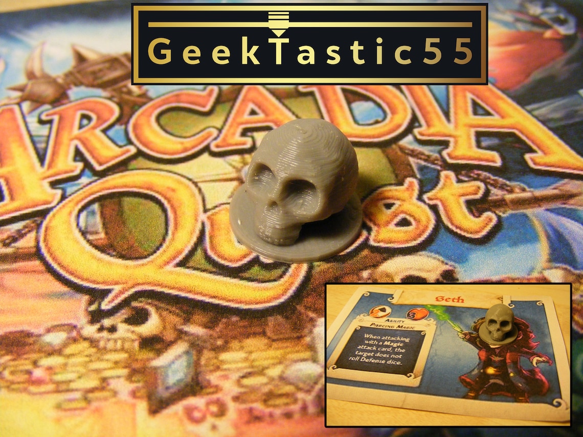 Arcadia Quest Death Tokens 24 Token Set RPG Board Game Add Etsy