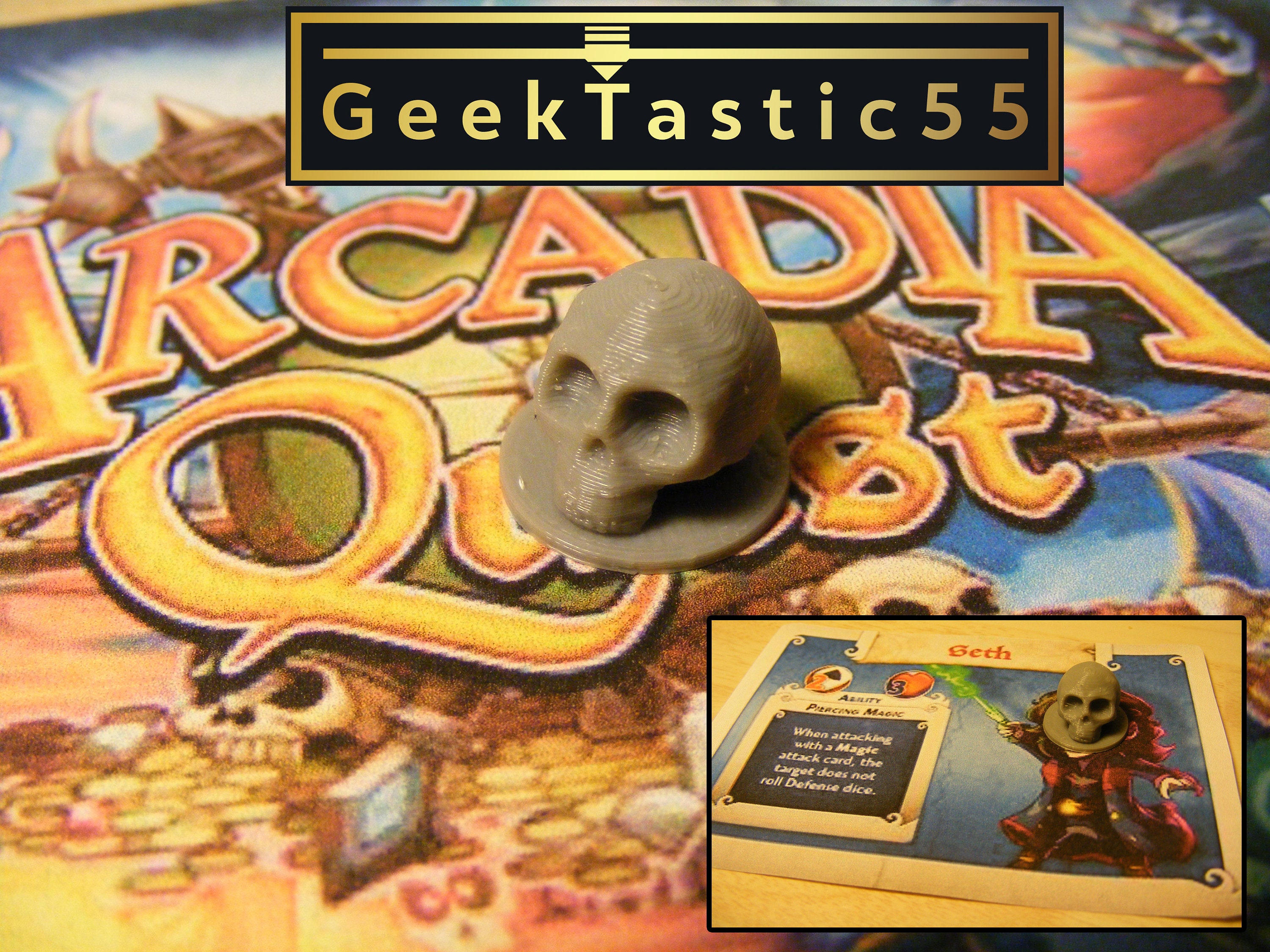 arcadia quest card sleeves Arcadia Quest Board Game Compatible Card Sleeves
