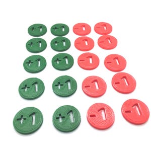 Magic The Gathering - MTG Tokens +1 & -1 - Counters - Life Counter - Token - Marker - Life Counter - Life Token - MTG Counters - MTG Markers