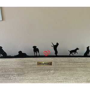 LABRADOR Silhouette Ornament gift for dog lover or dog breeder | Labrador lover gift art | chocolate labrador, black labrador lovers Present