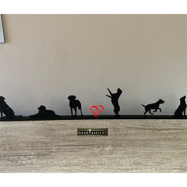 LABRADOR Silhouette Ornament gift for dog lover or dog breeder | Labrador lover gift art | chocolate labrador, black labrador lovers Present