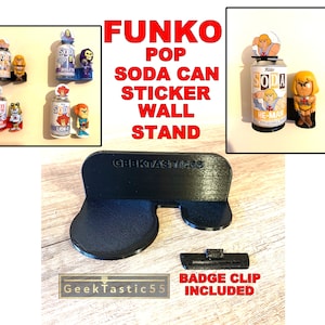 Funko Pop Soda Wall Stand - Custom Funko Pop Soda Can Shelf- Funko Pop Shelves - Funko Display Stand, Custom Pop Vinyl, Funko Pop Soda Can