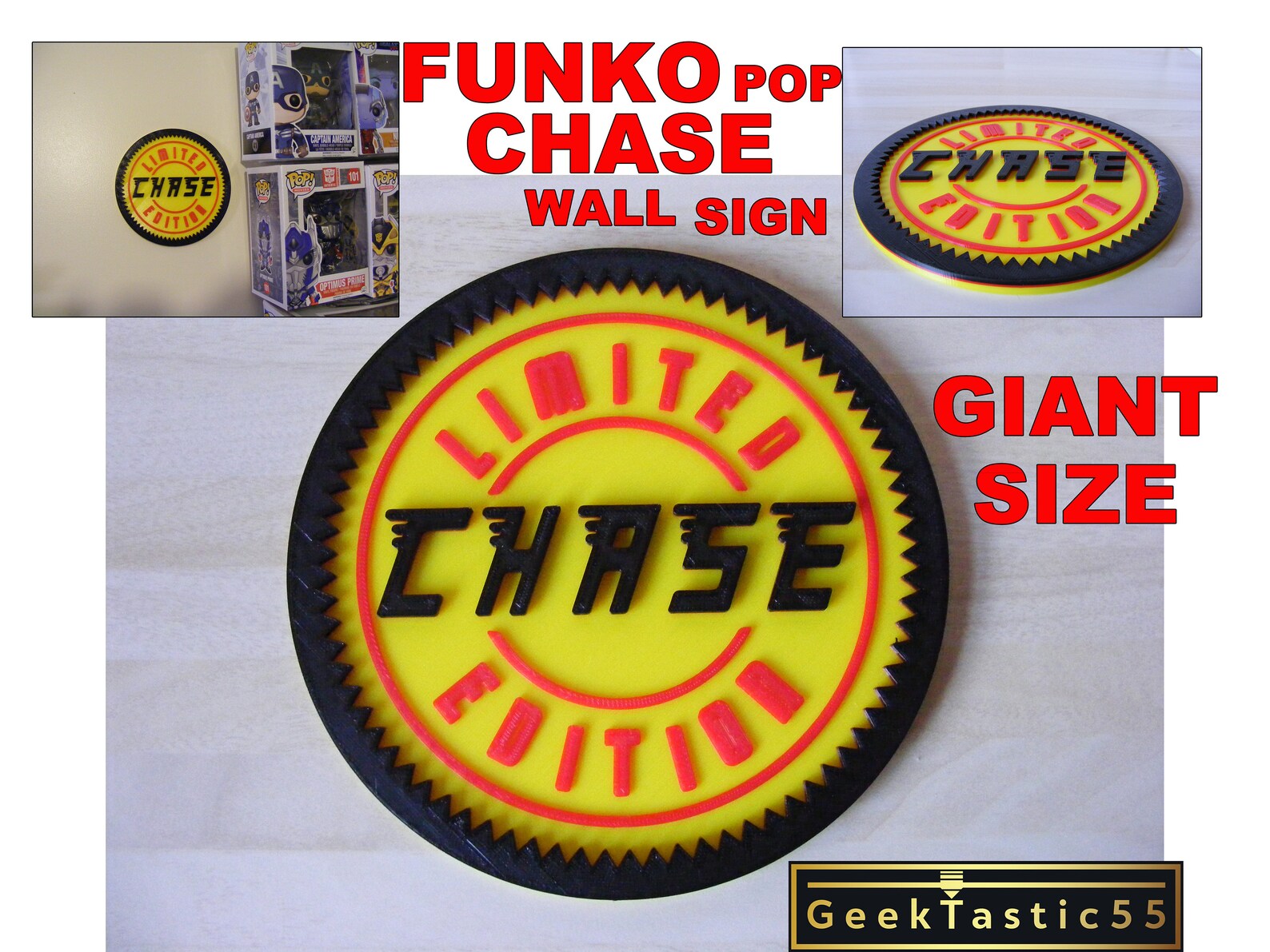 Funko Pop Chase Wall Sign. Chase Funko Custom Stand. Stick to - Etsy UK