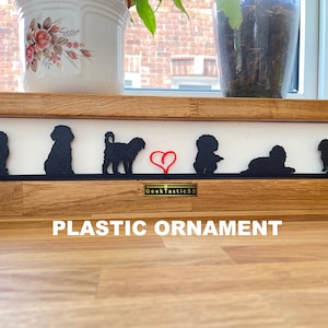 Cockapoo Silhouette Ornament gift for dog lover or dog breeder | Cockapoo lover gift art | cockerdoodle | cockapoo lovers Present | Spoodle