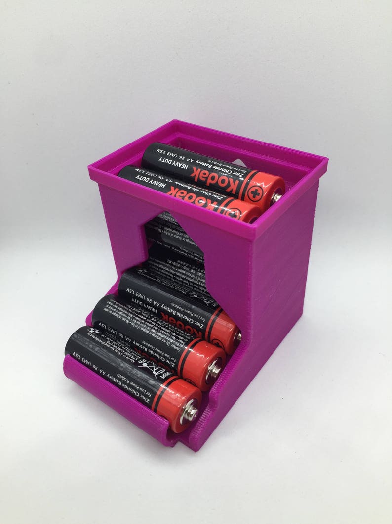 AA Battery Holder Battery Storage Battery Box Battery Case Etsy