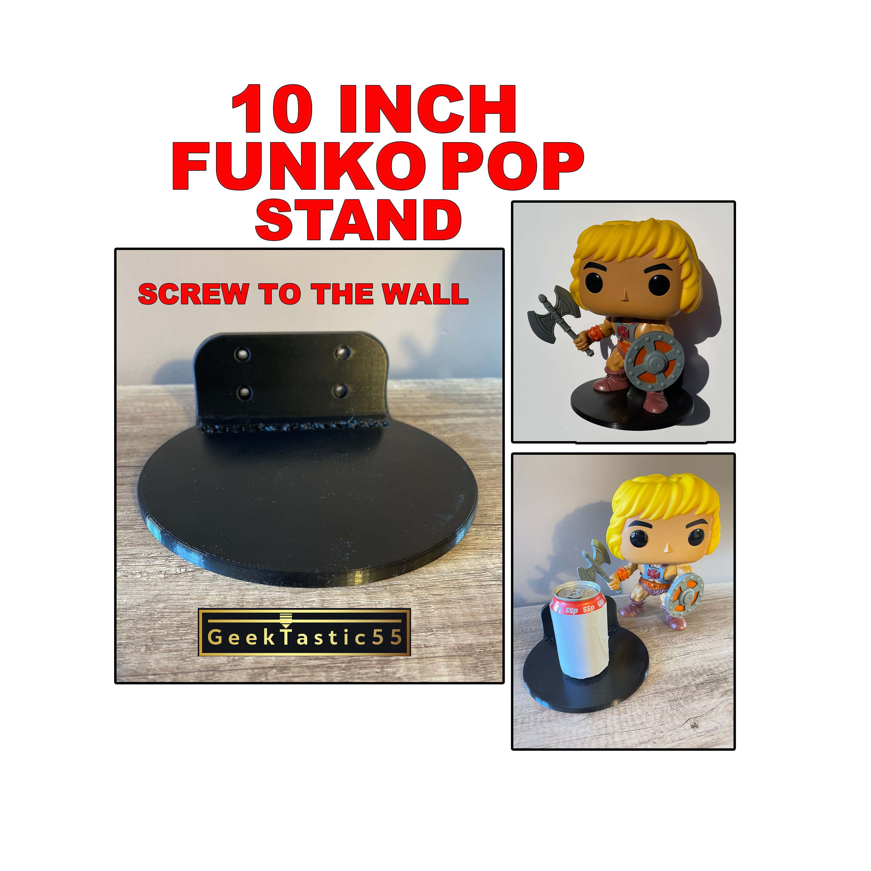 Support mural surdimensionné Funko Pop Figurine Funko Pop personnalisée Funko  Pop Shelves Funko Display Stand Vinyle Pop personnalisé Funko Custom -   France