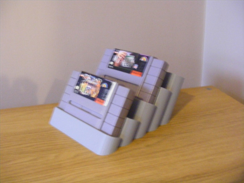 Cartridge Stand for Super Nintendo Games. Snes PAL /NTSC Etsy