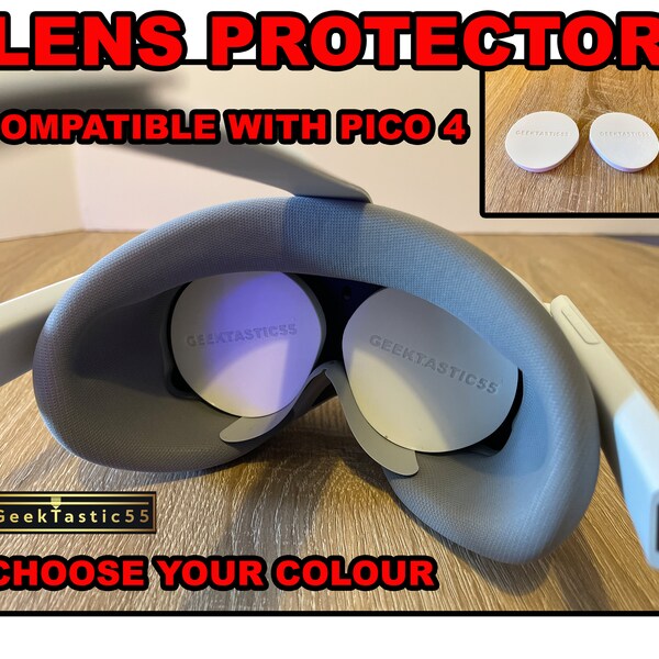 VR Lens Cover compatible with PICO 4. Protect YOUR Headset from the Sun's Harmful rays. A Must upgrade for any Pico 4 owner. Virtual reality