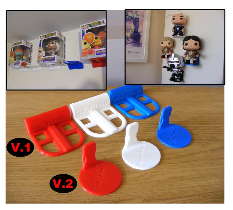 Stick to Wall Funko Pop Compatible Stand - Easy Install image 1