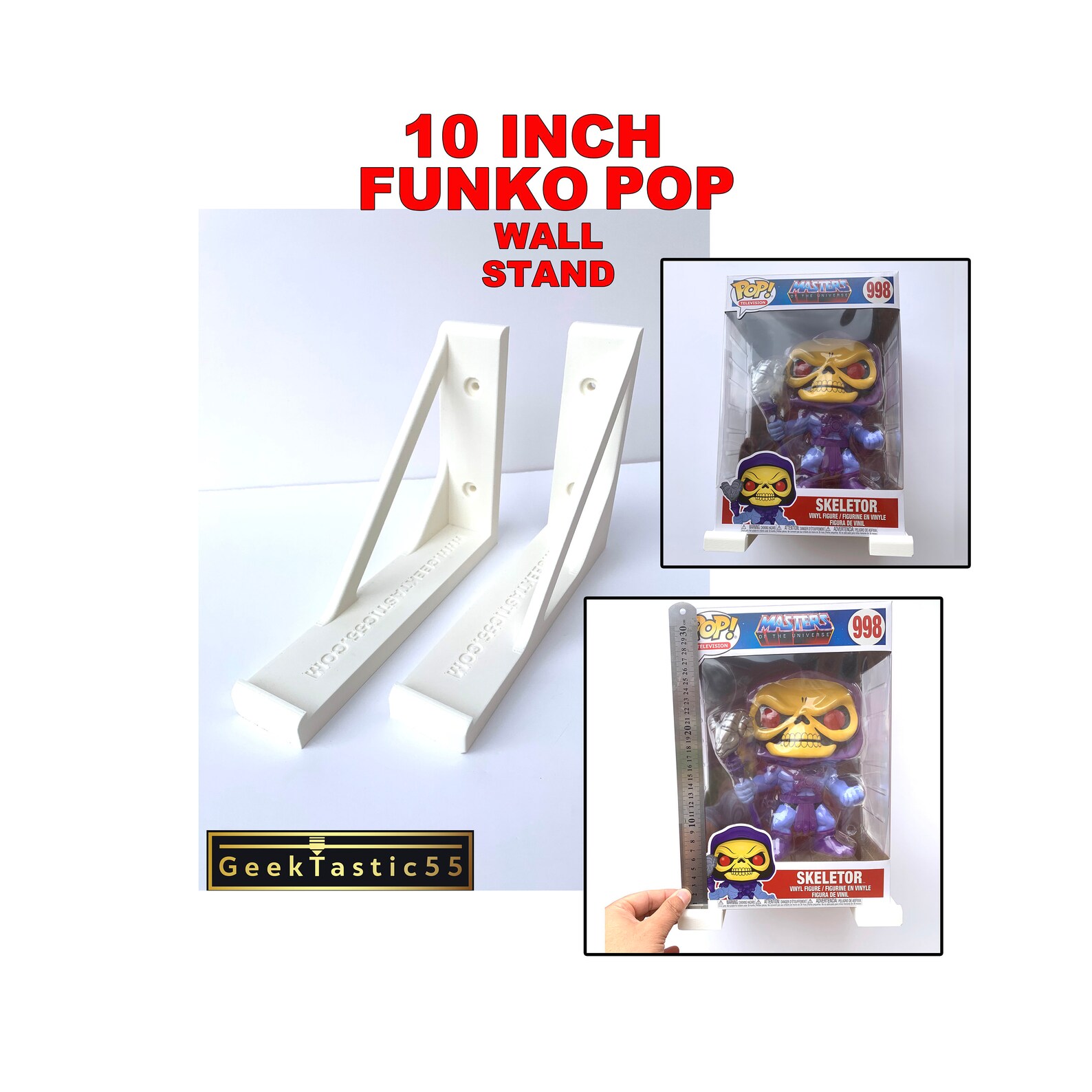10 inch Funko Pop Display Wall Stand Custom Funko Pop Figure | Etsy