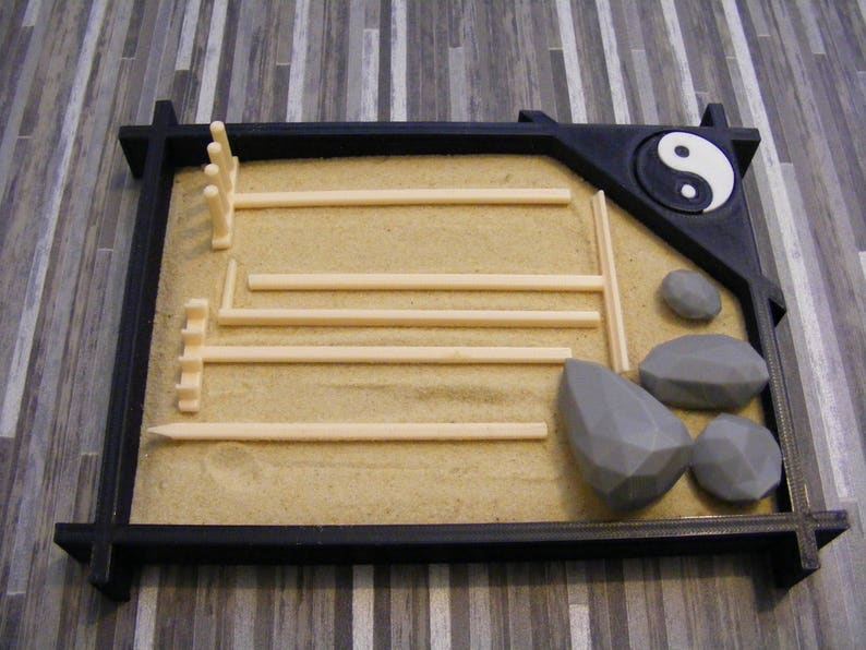 Mini Zen Garden Tabletop Zen Garden Kit Sand Garden Etsy Australia