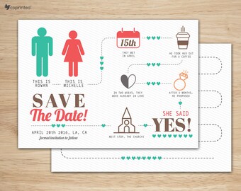 Save The Date Postcard Etsy