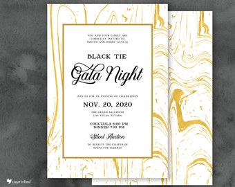 gala night invite etsy