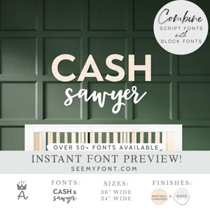 Custom First and Middle Name Sign - Wooden Name Sign for Two Names ...