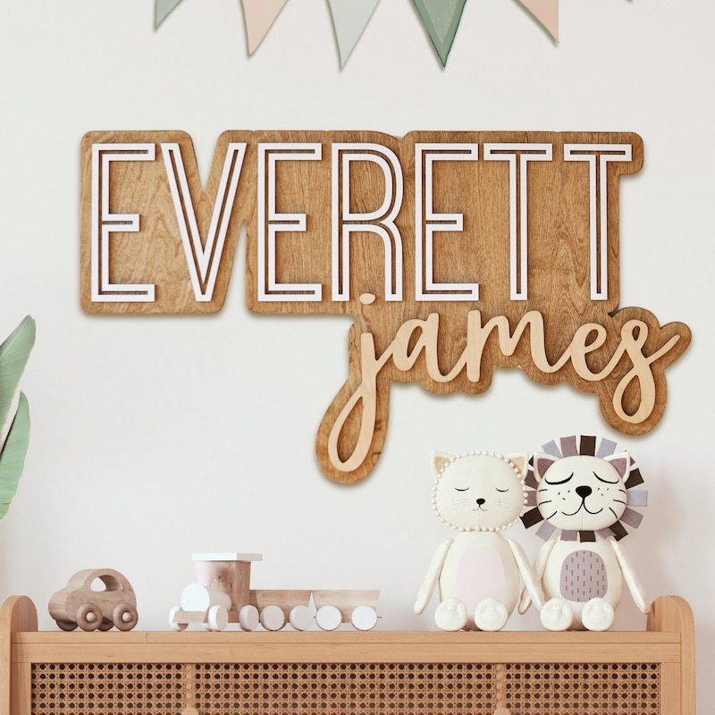 Nursery Name Sign - Etsy