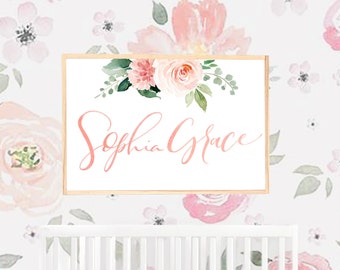 floral wallpaper etsy