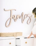 Custom Wood Name Sign for Nursery Boy or Girl,Over Crib Sign, Baby Name Sign, Family Name Sign, Custom Name Sign, Wooden Sign, Nursery Decor