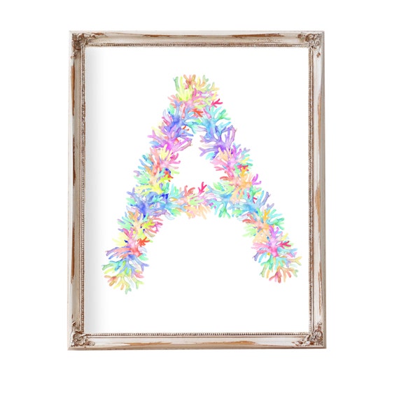 Korallenriff Wand Buchstaben Ozean Thema Kinderzimmer Dekor Etsy