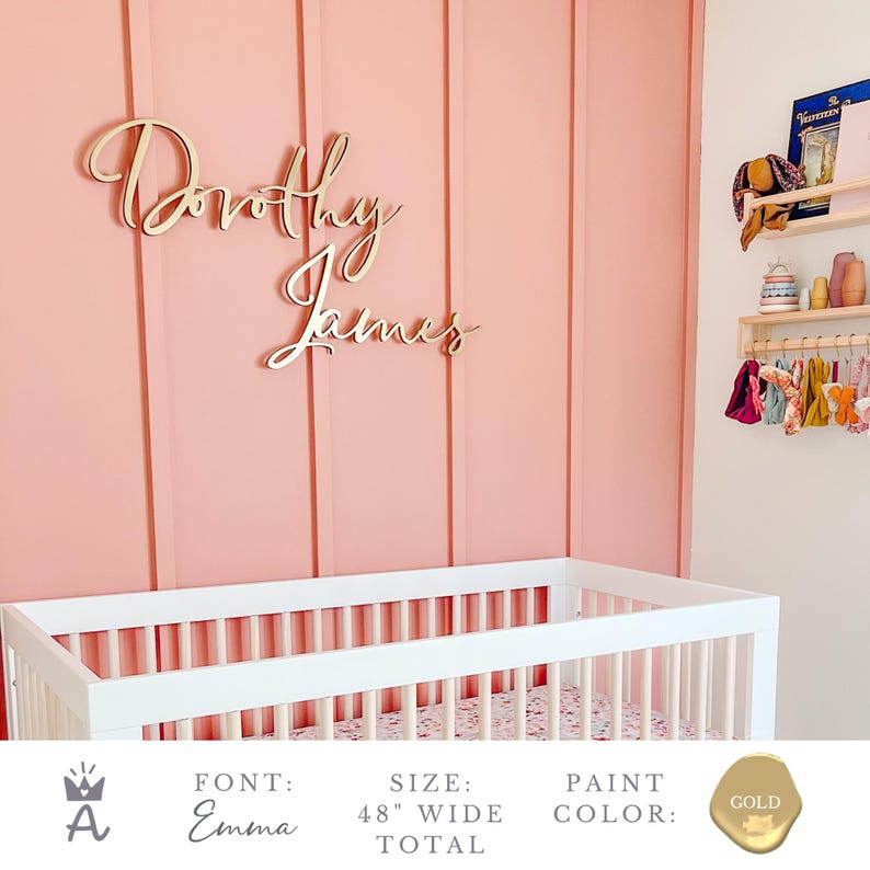 Nursery Decor Name Sign, Boho Baby Name Sign, Custom Wood Name Sign, Neutral Nursery Wall Decor image 15