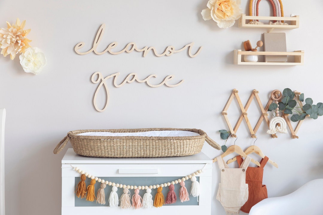 Custom Wood Name Sign for Nursery or Kids Room Decor Etsy