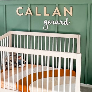 Boy Name Sign for Boy Nursery Decor |  Baby Boy Name Baby Shower Decor | Custom Name Sign with Wooden Letters | Big Boy Room Decor
