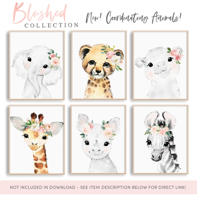 Download Giraffe Animal Theme Zoo Print Watercolor Giraffe Painting With Flower Crown Giraffe Art Print Or Printable Baby Giraffe Nursery Decor Art Collectibles Painting 330 Co Il