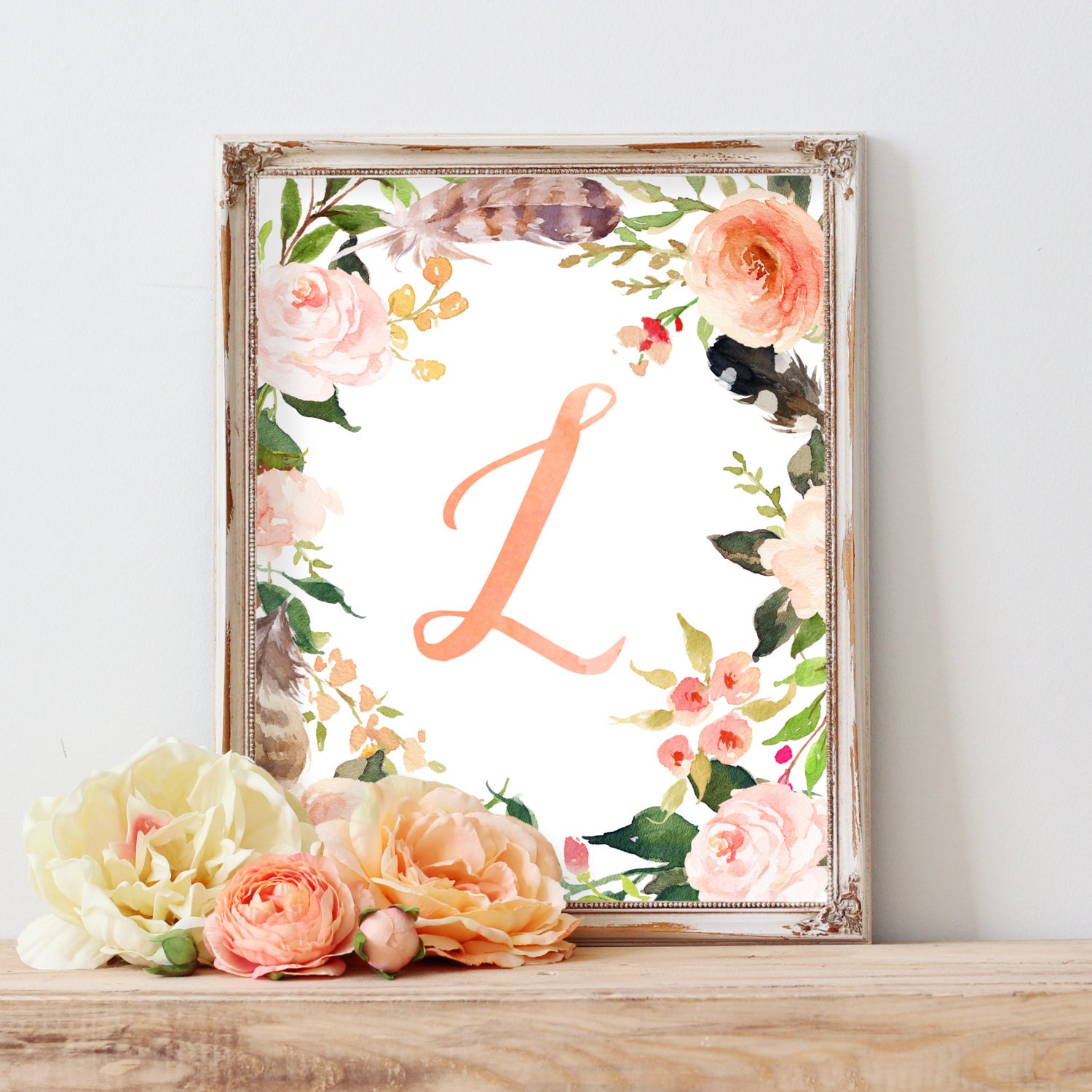 Floral Art Nursery Decor Wall Art Nursery Wall Art Nursery Etsy