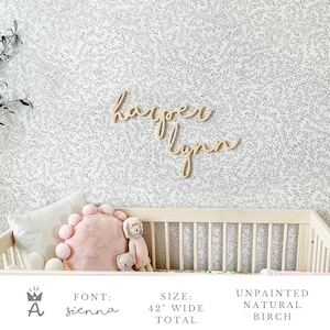 Nursery Decor Name Sign, Boho Baby Name Sign, Custom Wood Name Sign, Neutral Nursery Wall Decor image 7