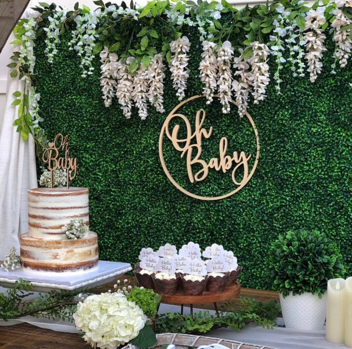 Oh baby decorations cheap for baby shower