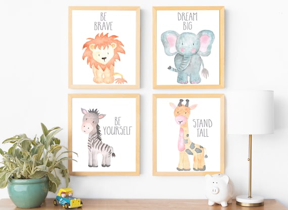 animal nursery art