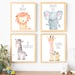 Safari Nursery Wall Art Animal Paintings Baby Animal Prints Animal Watercolor Childrens Wall Art Decor Kids Room Elephant Giraffe Zebra Lion 