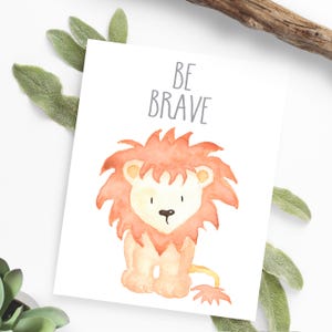 Nursery Printables Set of 12 Safari Nursery Wall Art Decor Animal Paintings Childrens Wall Art Watercolor Baby Animal Prints Playroom Art image 3