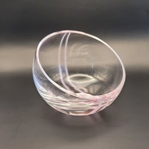 Caithness Half Moon Glass Bowl Vintage