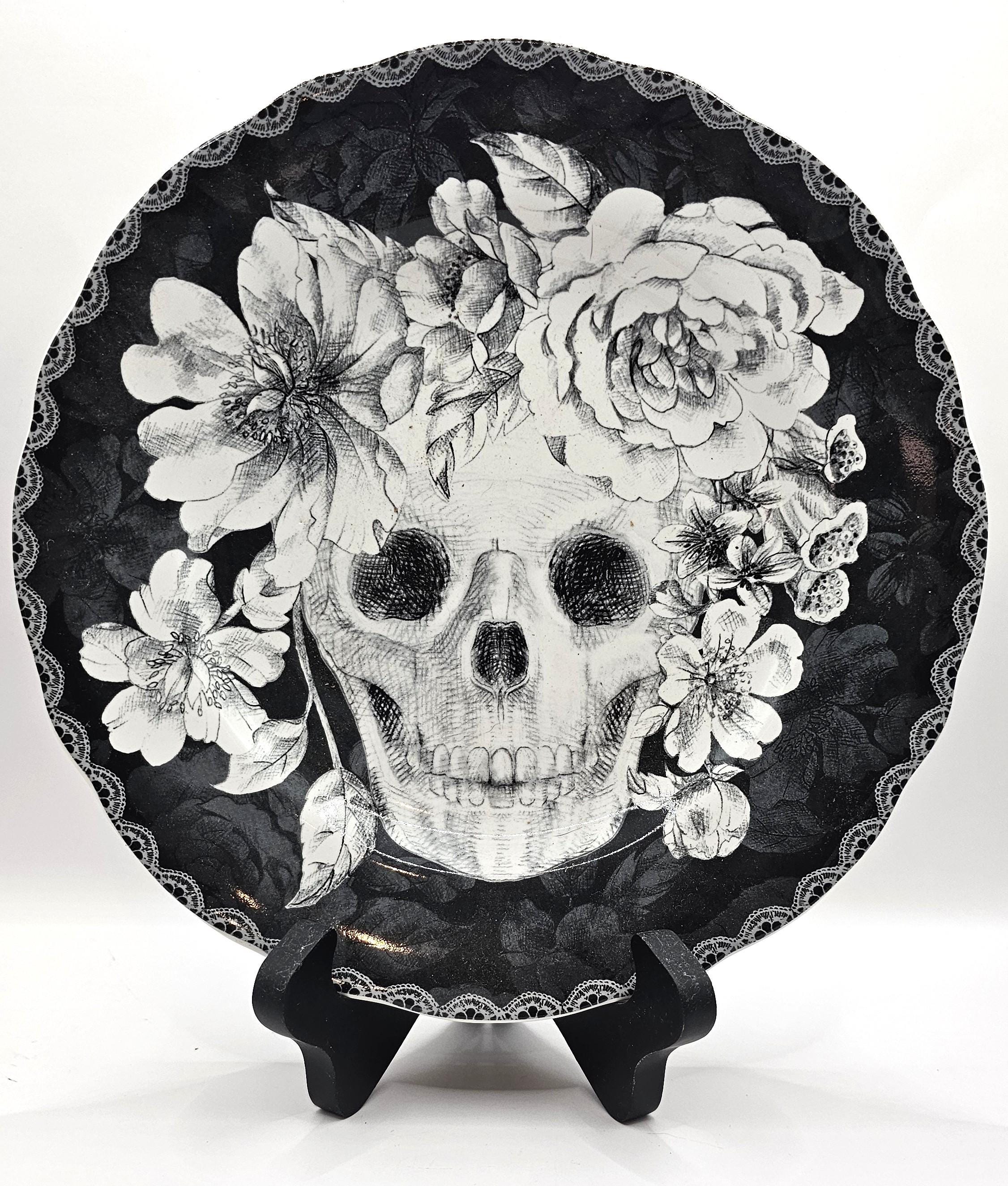 Marbella Skull Salad Plates by 222 FIFTH
