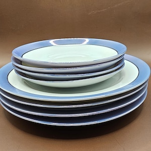 Saucers and Dessert Dishes Four Sets Vintage