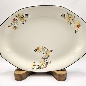 Homer Laughlin floral oval serving plate