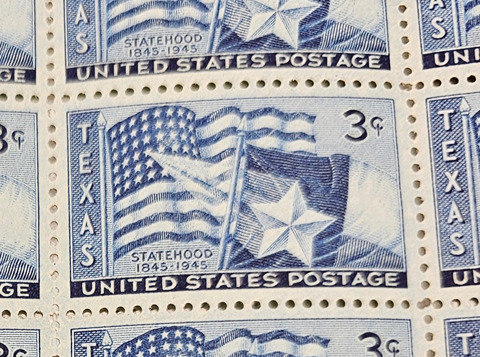 Texas Statehood 32c Unused Vintage 1995 Postage Stamps...
