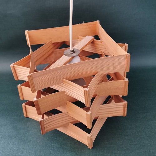 Iconic Louvre Lamp Ceiling Lamp 60s shops Shrill Vintage Ceiling Lamp Hanging Lamp Slats Lamp