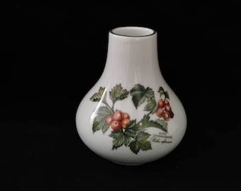 Seltmann Weiden pequeño jarrón de porcelana vintage bayas silvestres