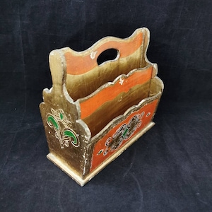 Porte-lettre Italie design comme shabby vintage support carte postale support porte-serviettes