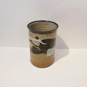 Enchanting hand-made vase signed stoneware earthenware clay pot shabby decoration handmade ceramic art ceramics
