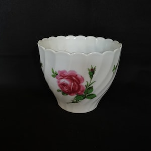 Zauberhafter alter Blumentopf Königlich pr. Porzellanfabrik Tettau exquisiter Blumenübertopf Übertopf Vintage Rosenmotiv