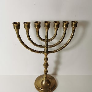 Menorah David candlestick candle holder candelabra brass