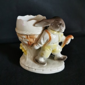 Bunny Figure Rabbit Rarity Vintage Rarity Decoration Figure Porcelain Easter Bunny